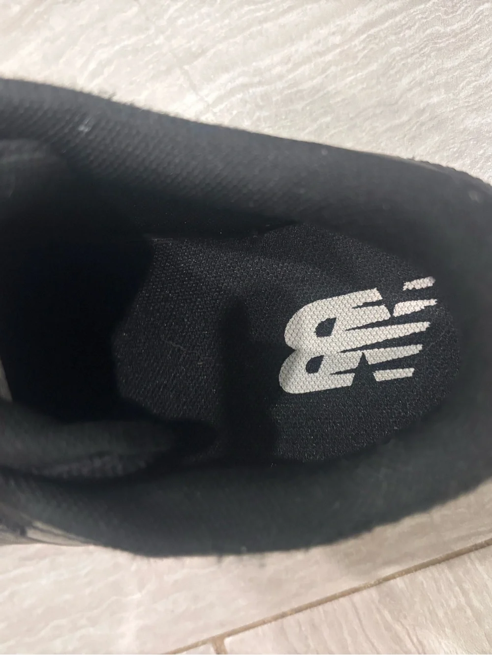 New Balance Hook and Loop Black Sneakers Sz 5.5Y